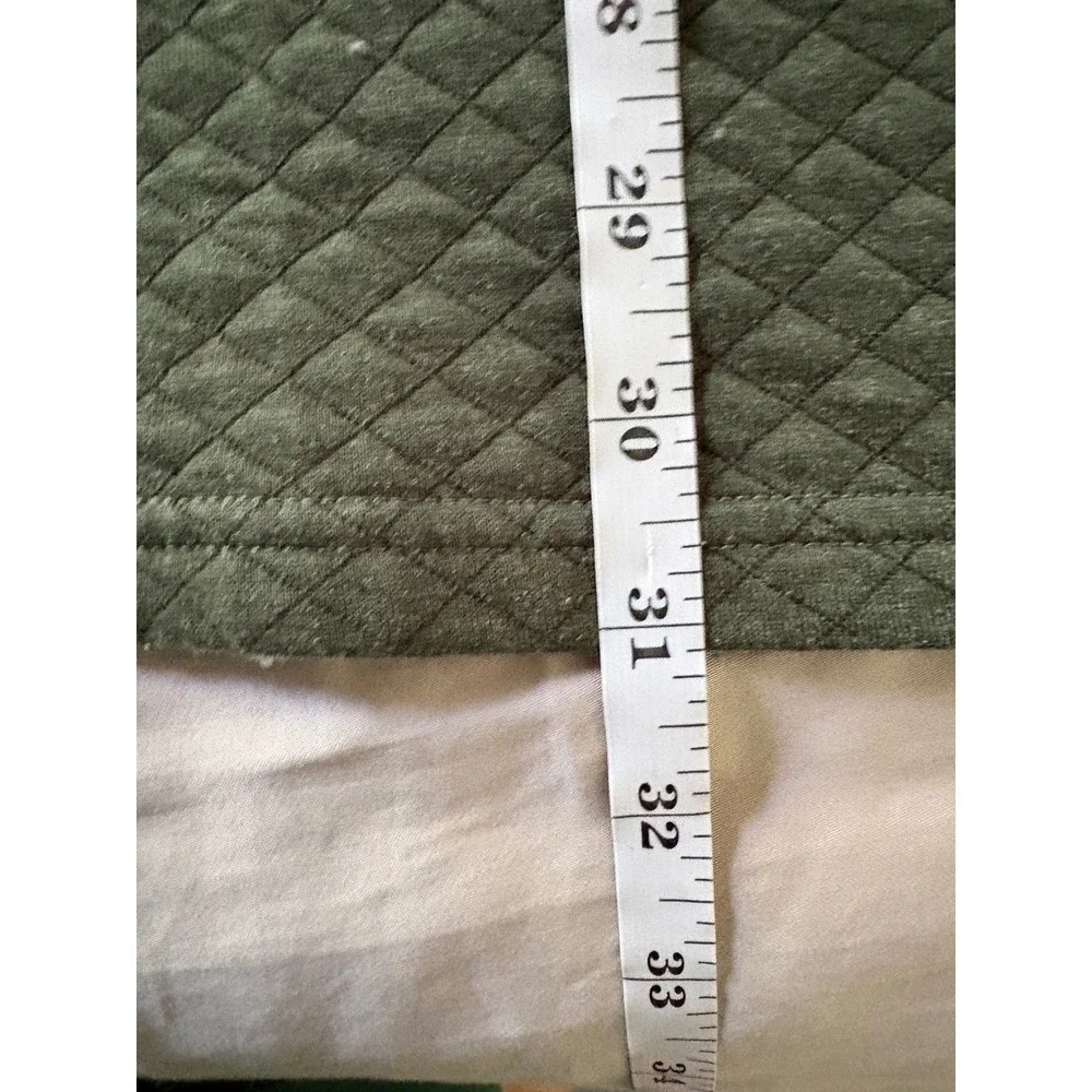 Criquet Mens Green Quilted‎ Pullover Sweatshirt Diamond Knit Mock Neck XXL
